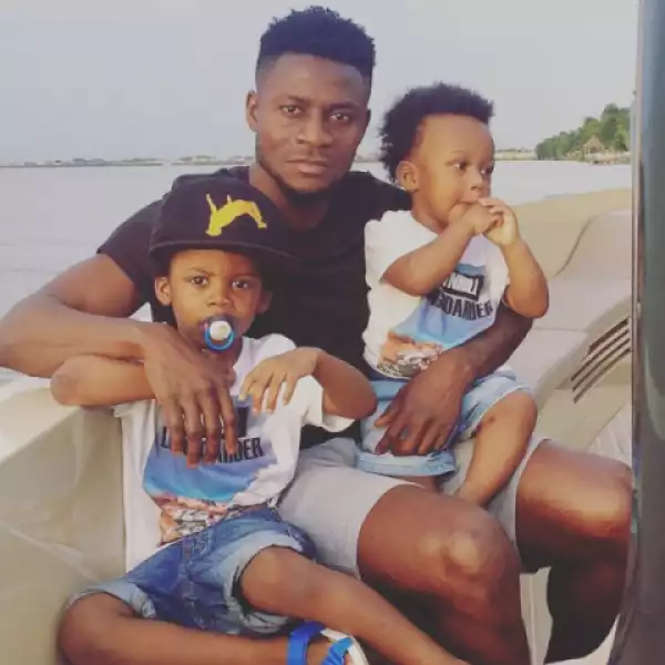 Nigerian Footballer, Obafemi Martins Shares Photo With His Sons